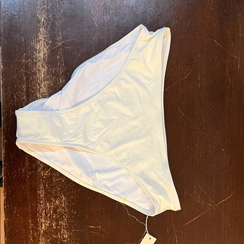 Summersalt White High-Cut Bikini Bottom NWT